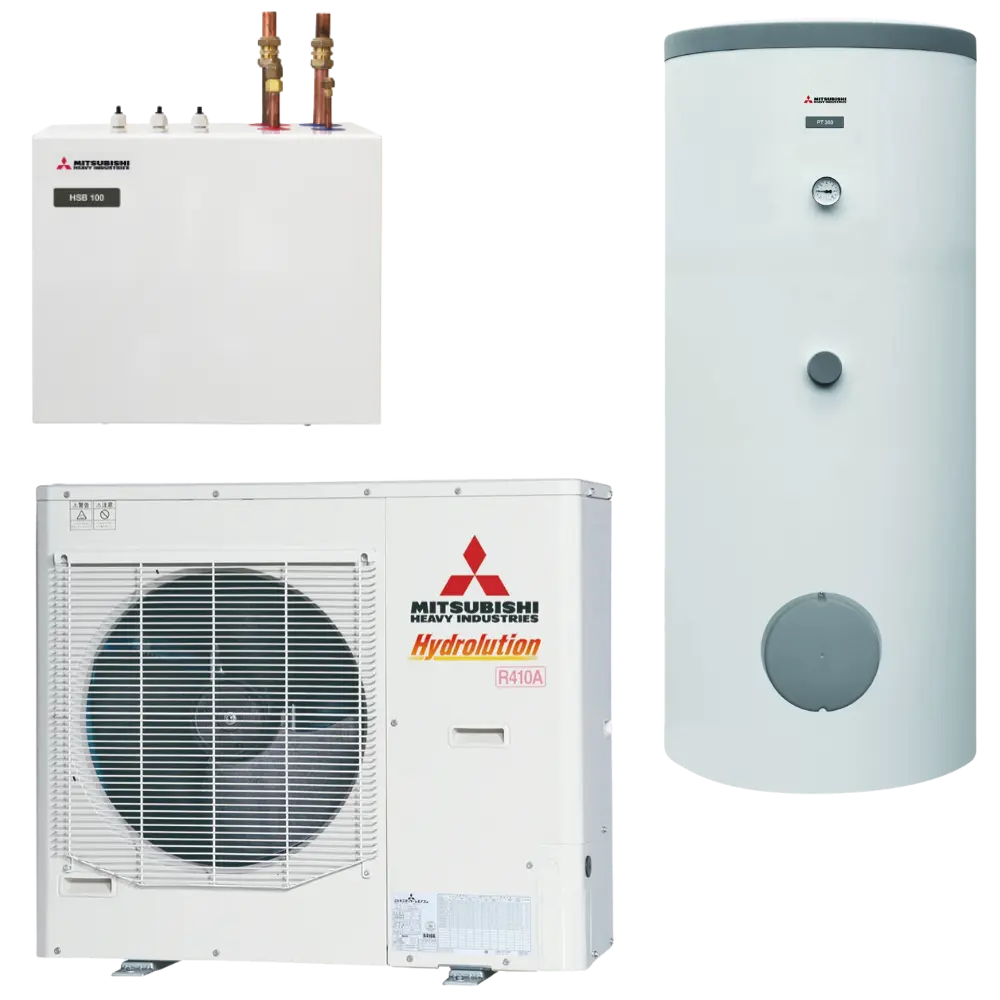 Тепловий насос повітря-вода Mitsubishi Heavy Flexible HSB100-W/FDCW100VNX-A, 234567898765